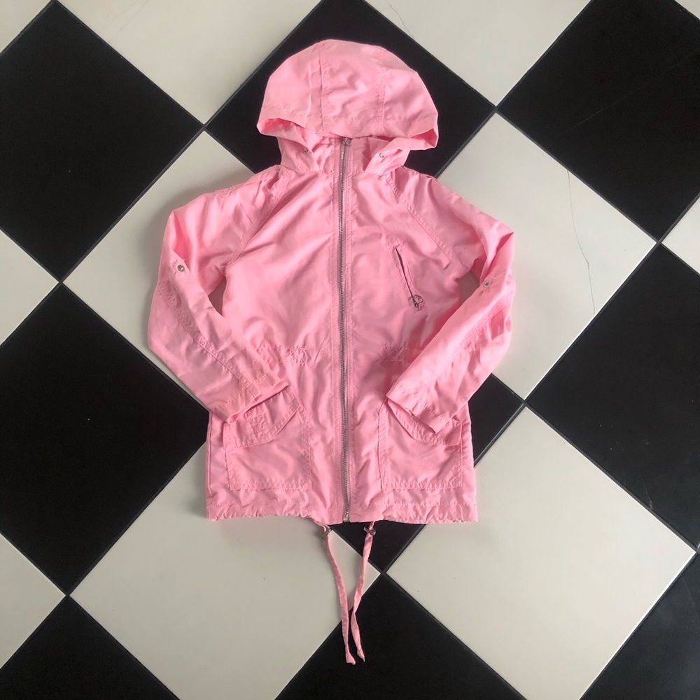 Girls Drawstring Windbreaker